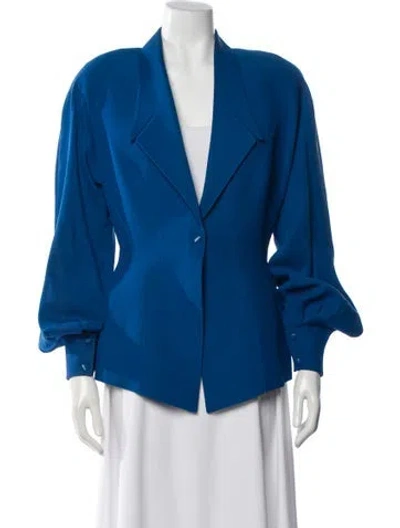 Pre-owned Mugler Vintage 1987 Blazer In Blue
