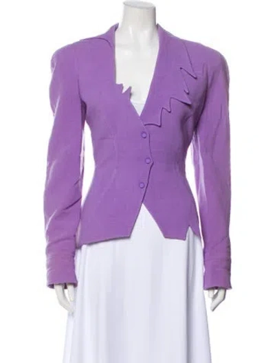 Pre-owned Mugler Vintage 1988 Blazer In Purple