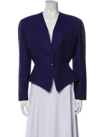 Pre-owned Mugler Vintage 1989 Blazer In Blue