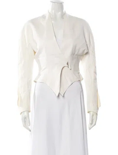Pre-owned Mugler Vintage 1989 Bolero In Neutral