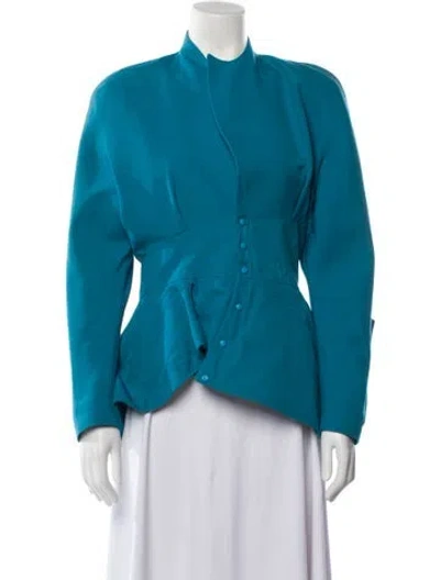 Pre-owned Mugler Vintage 1989 Evening Jacket In Blue