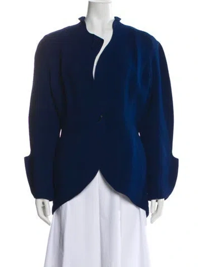 Pre-owned Mugler Vintage 1989 Jacket In Blue