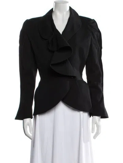 Pre-owned Mugler Vintage 1989 Skirt Set In Black