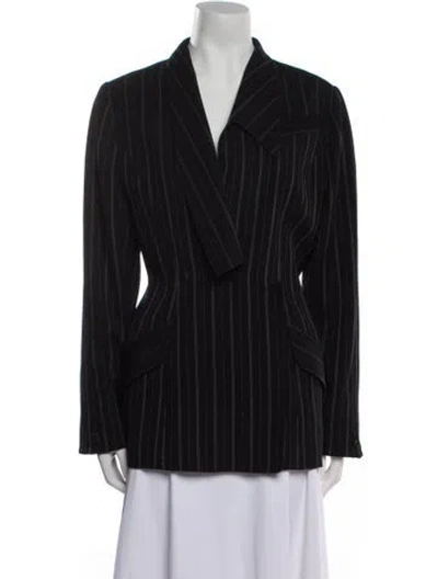 Pre-owned Mugler Vintage 1990's Blazer In Black