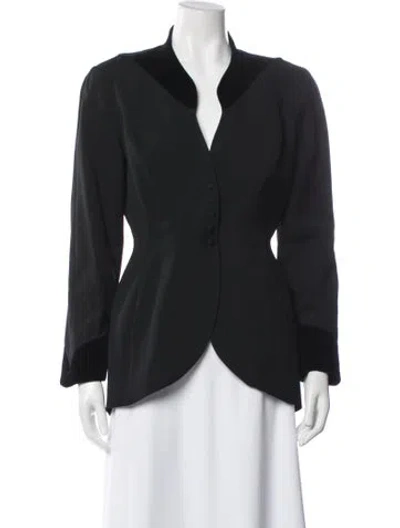 Pre-owned Mugler Vintage 1990's Blazer In Black