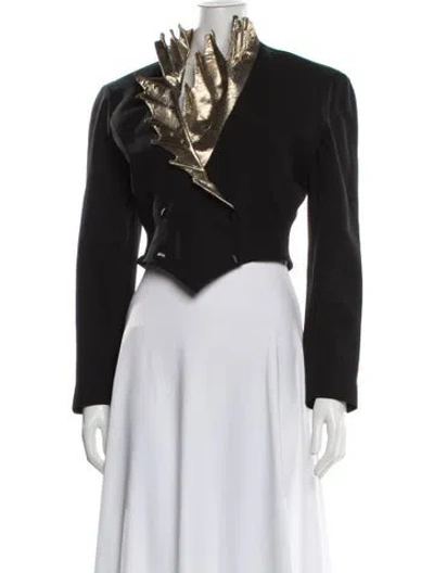 Pre-owned Mugler Vintage 1990 Blazer In Black