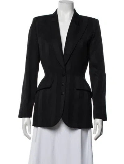 Pre-owned Mugler Vintage 1990's Blazer In Black