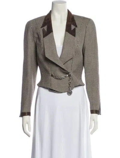 Pre-owned Mugler Vintage 1990 Blazer In Brown