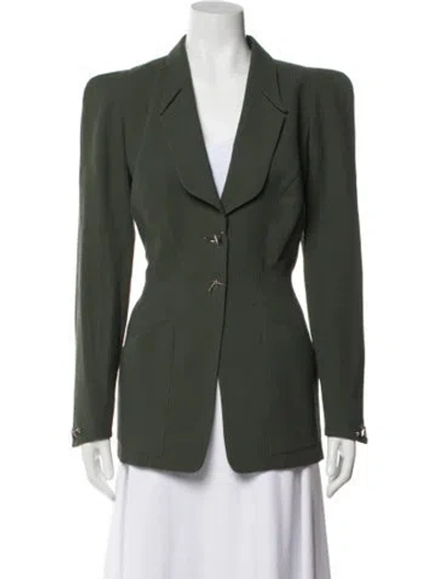 Pre-owned Mugler Vintage 1990's Blazer In Green