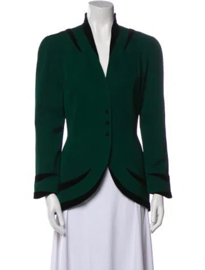 Pre-owned Mugler Vintage 1990's Blazer In Green