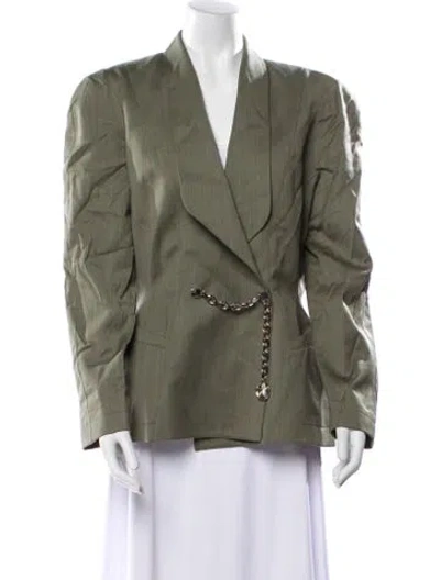 Pre-owned Mugler Vintage 1990 Blazer In Green