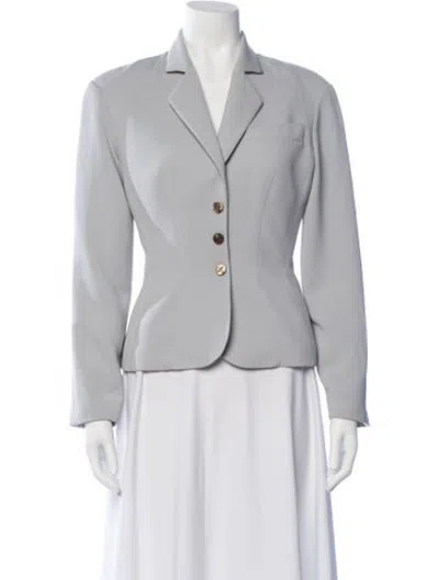Pre-owned Mugler Vintage 1990's Blazer In Grey