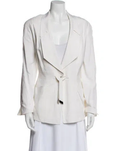 Pre-owned Mugler Vintage 1990's Blazer In Neutral