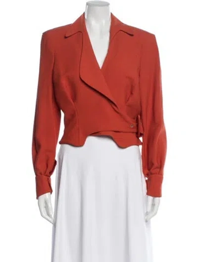 Pre-owned Mugler Vintage 1990 Blazer In Orange