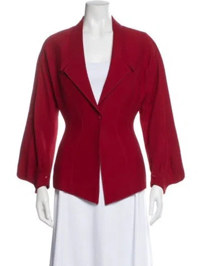 Pre-owned Mugler Vintage 1990 Blazer In Red