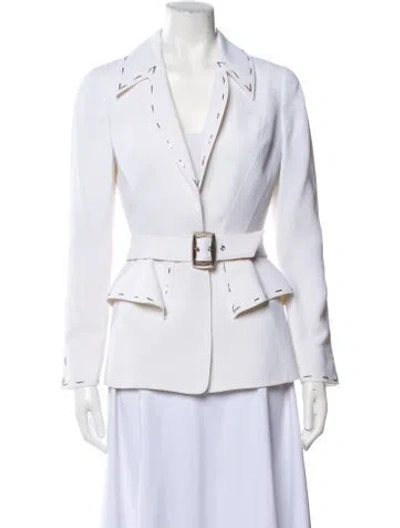 Pre-owned Mugler Vintage 1990's Blazer In White