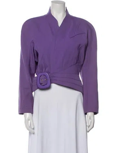Pre-owned Mugler Vintage 1990 Evening Jacket In Purple