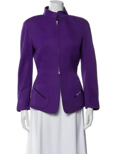Pre-owned Mugler Vintage 1990 Evening Jacket In Purple