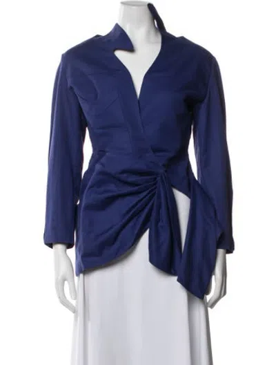 Pre-owned Mugler Vintage 1990 Jacket In Blue