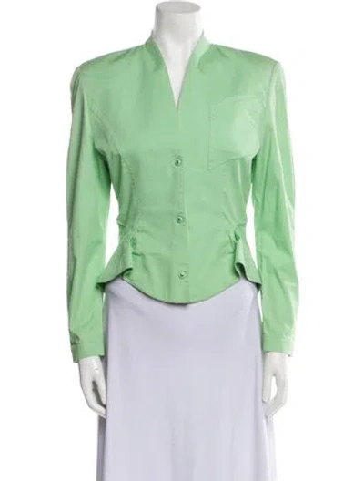 Pre-owned Mugler Vintage 1990's Jacket In Green