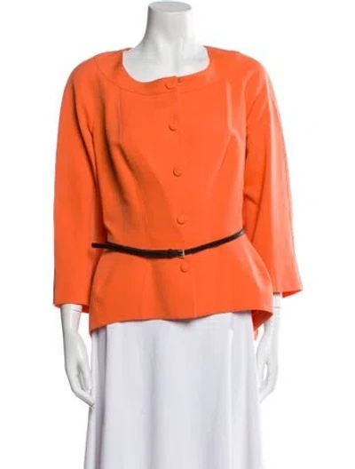 Pre-owned Mugler Vintage 1990's Jacket In Orange