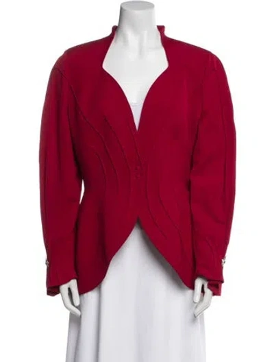 Pre-owned Mugler Vintage 1990's Jacket In Red