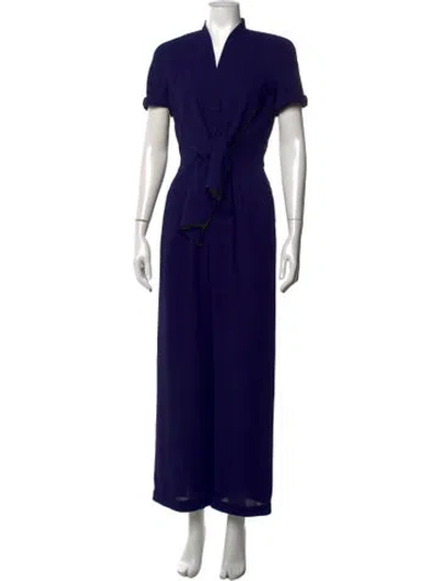 Pre-owned Mugler Vintage 1990's Jumpsuit In Blue