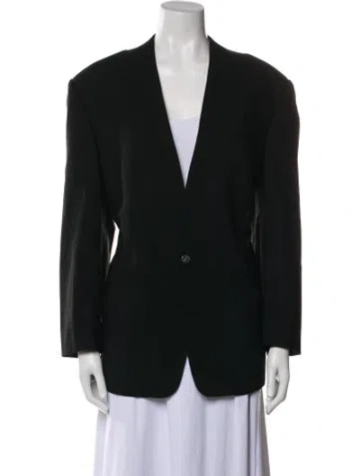 Pre-owned Mugler Vintage 1990's Overcoat In Black