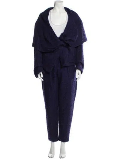 Pre-owned Mugler Vintage 1990 Pant Set In Purple