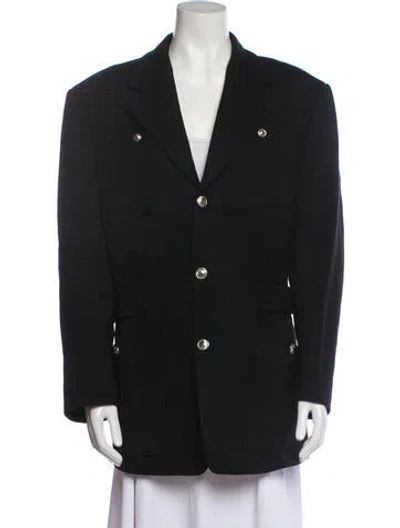 Pre-owned Mugler Vintage 1990's Peacoat In Black