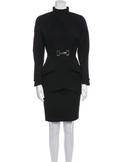 Pre-owned Mugler Vintage 1990's Skirt Suit In Black