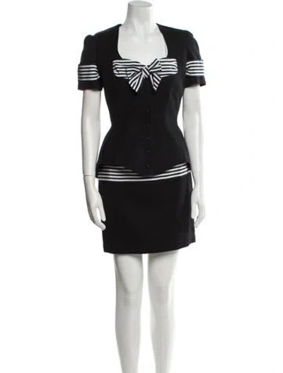 Pre-owned Mugler Vintage 1990's Skirt Suit In Black