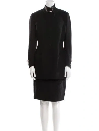 Pre-owned Mugler Vintage 1990's Skirt Suit In Black