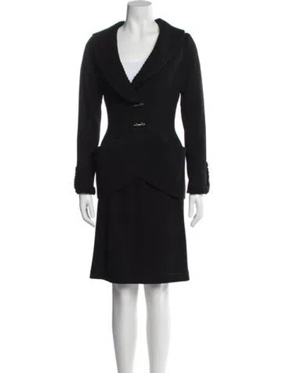 Pre-owned Mugler Vintage 1990's Skirt Suit In Black