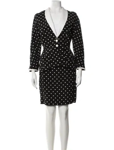 Pre-owned Mugler Vintage 1990's Skirt Suit In Black