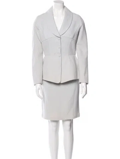Pre-owned Mugler Vintage 1990's Skirt Suit In Blue
