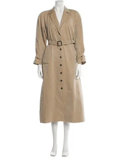 Pre-owned Mugler Vintage 1990's Trench Coat In Neutral