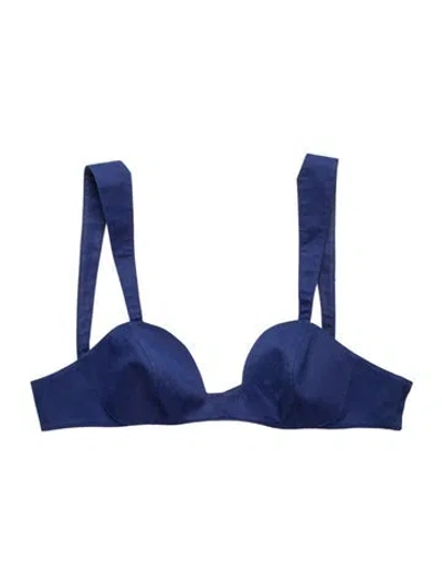 Pre-owned Mugler Vintage 1991 Crop Top In Blue
