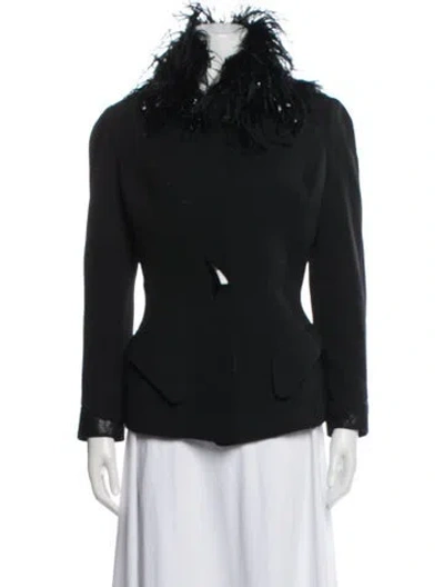Pre-owned Mugler Vintage 1991 Jacket In Black