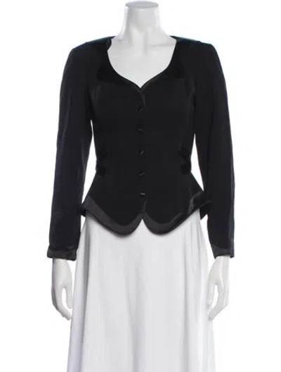 Pre-owned Mugler Vintage 1992 Blazer In Black