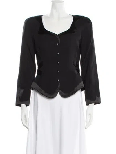 Pre-owned Mugler Vintage 1992 Evening Jacket In Black