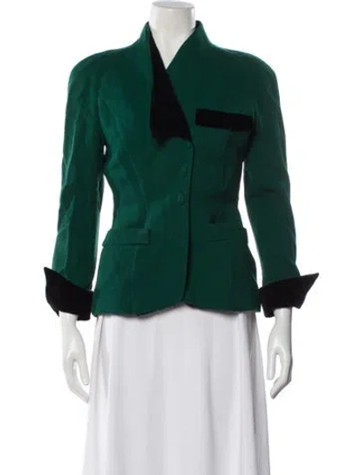 Pre-owned Mugler Vintage 1992 Evening Jacket In Green