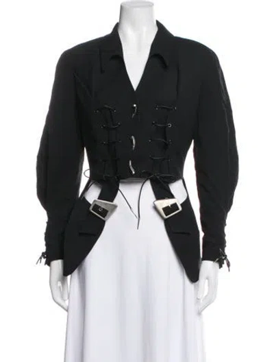 Pre-owned Mugler Vintage 1992 Jacket In Black