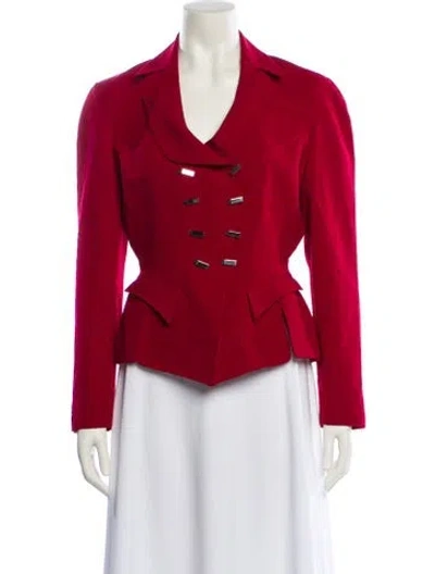 Pre-owned Mugler Vintage 1993 Evening Jacket In Red