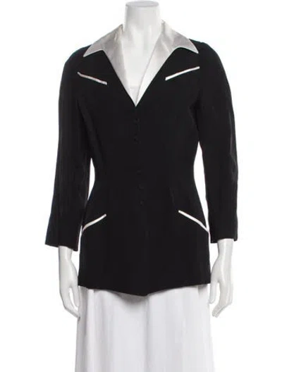 Pre-owned Mugler Vintage 1994 Blazer In Black