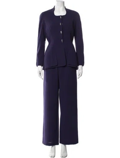 Pre-owned Mugler Vintage 1994 Pantsuit In Purple
