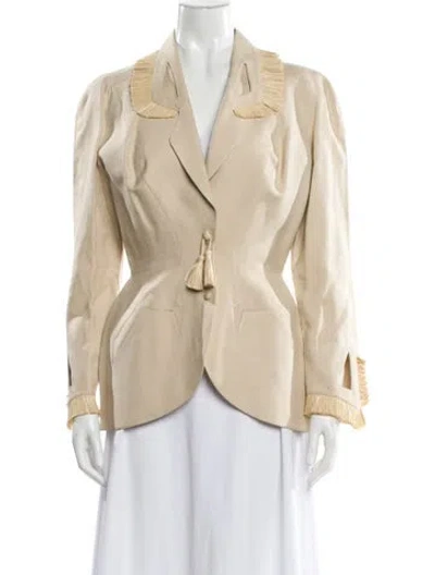 Pre-owned Mugler Vintage 1995 Evening Jacket In Neutral
