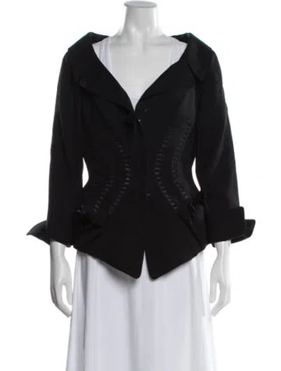 Pre-owned Mugler Vintage 1995 Jacket In Black