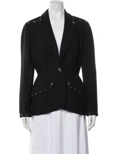 Pre-owned Mugler Vintage 1996 Blazer In Black