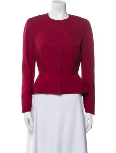 Pre-owned Mugler Vintage 1996 Evening Jacket In Red